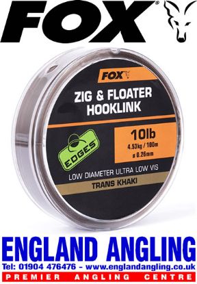 Picture of FOX Zig and Floater Hooklink Trans Khaki 100m