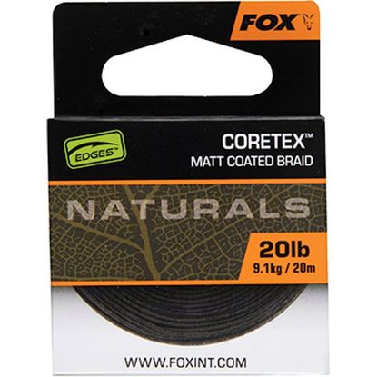 Picture of FOX Edges Naturals CoreTex Semi-Stiff Coated Hooklink 20lbs 20m *SALE*